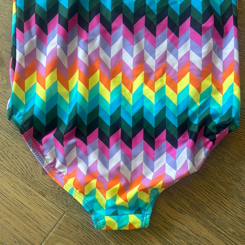 ⚡️ Colorful Chevron Pattern Swimsuit - Picture 4 of 4